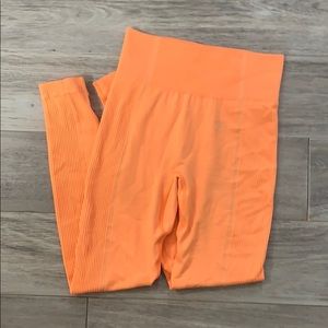 GYMSHARK ULTRA SEAMLESS ORANGE LEGGINGS